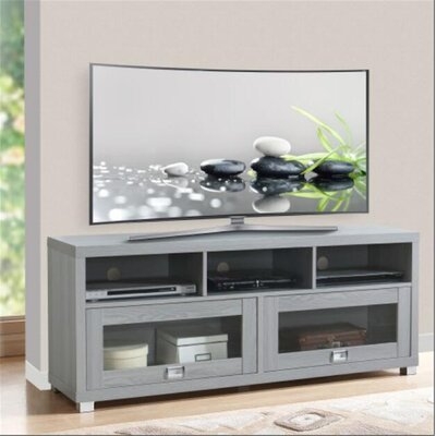 Tv Stand For Tvs Up To 75in, Grey - Image 0