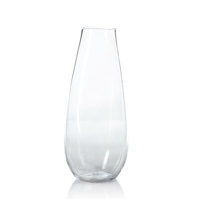 Winham Clear 23.5" Terracotta Table Vase - Image 0