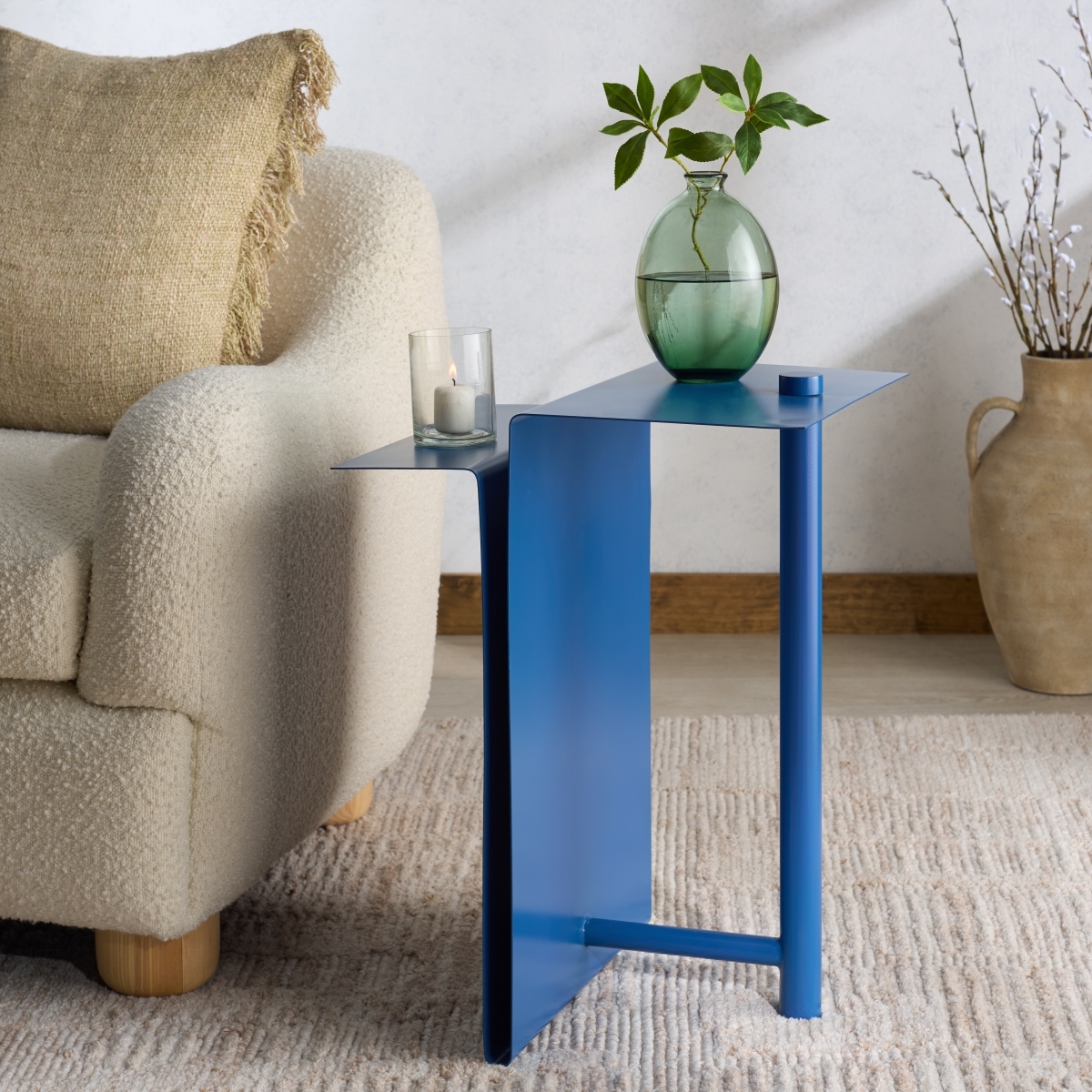 Aldwyn Metal Accent Table - Blue - Image 1