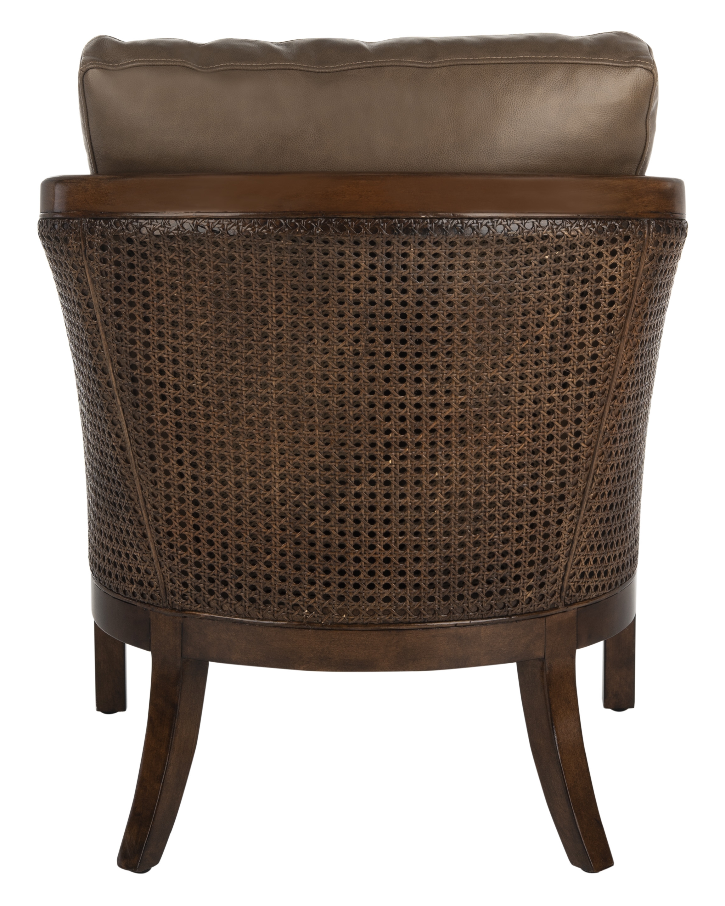 Caruso Barrel Back Chair - Dark Brown - Arlo Home - Image 3