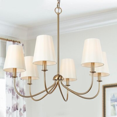 6 - Light Shaded Classic / Traditional Chandelier - Image 0