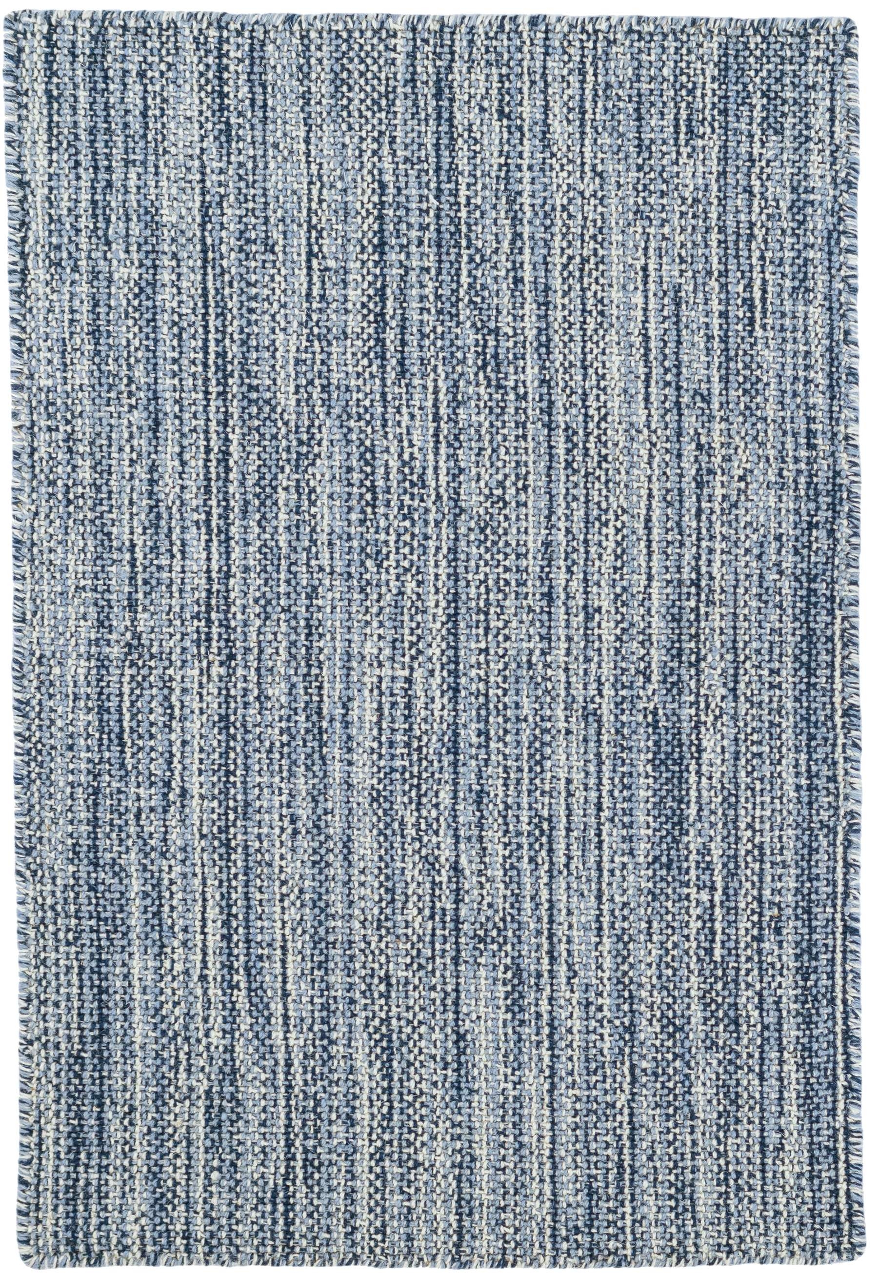 Bella Navy Handwoven Wool Rug - Image 0