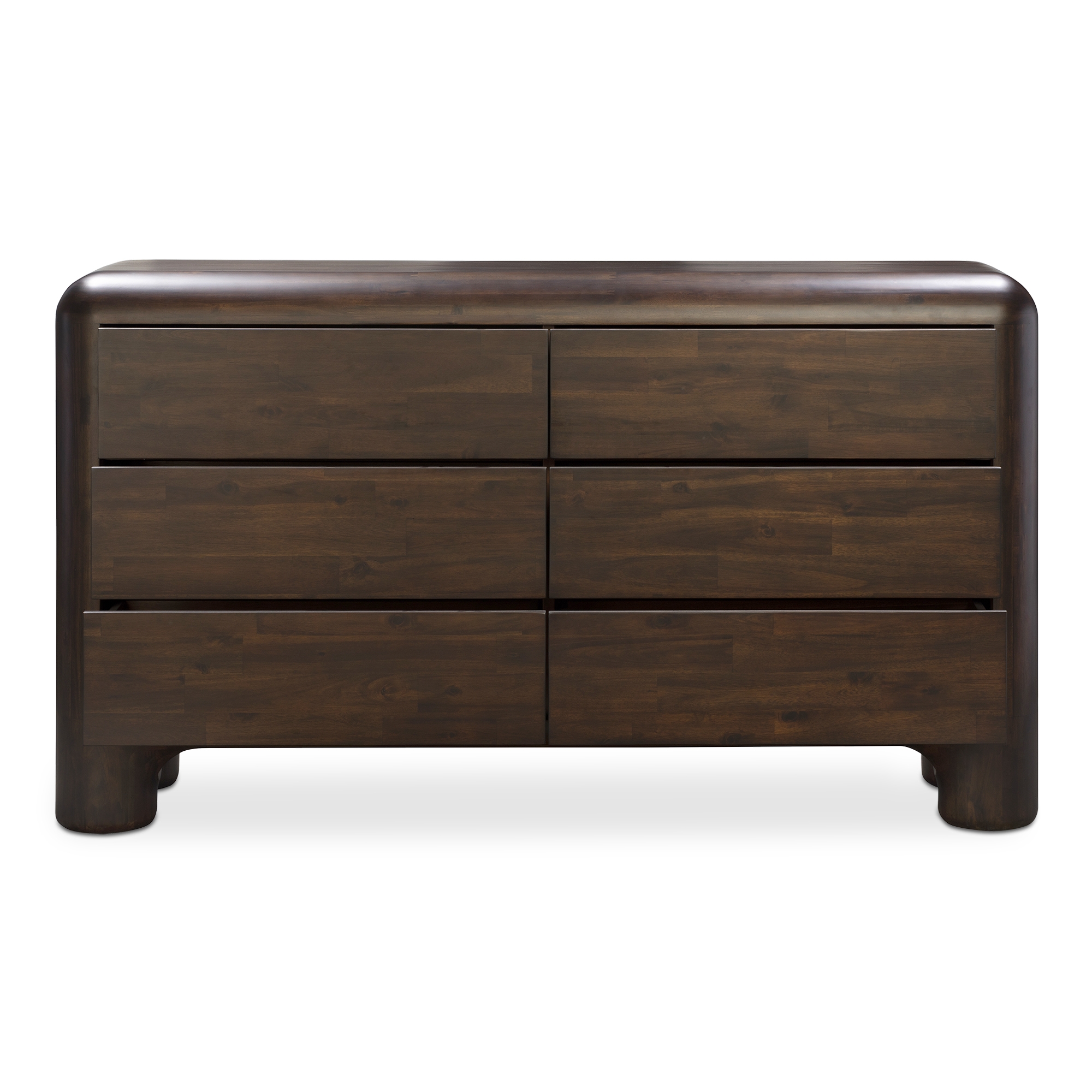 Rowan 6 Drawer Dresser Dark Brown - Image 4