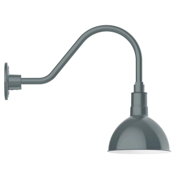 Rhoda Outdoor Gooseneck Dome Wall Sconce - Image 0