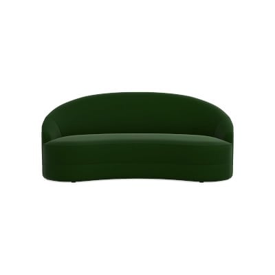 Capri 83" Sofa, Signature Velvet, Emerald - Image 0