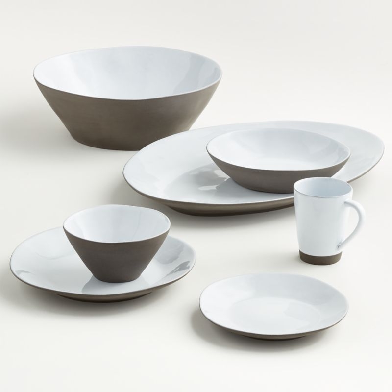 Marin White Recycled Cereal Bowls, Set of 8 - Image 5