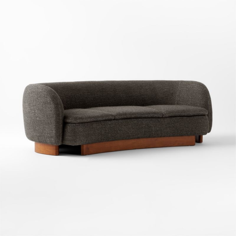 Muir Curved Sofa Curious Linen by Lawson-Fenning - Image 1