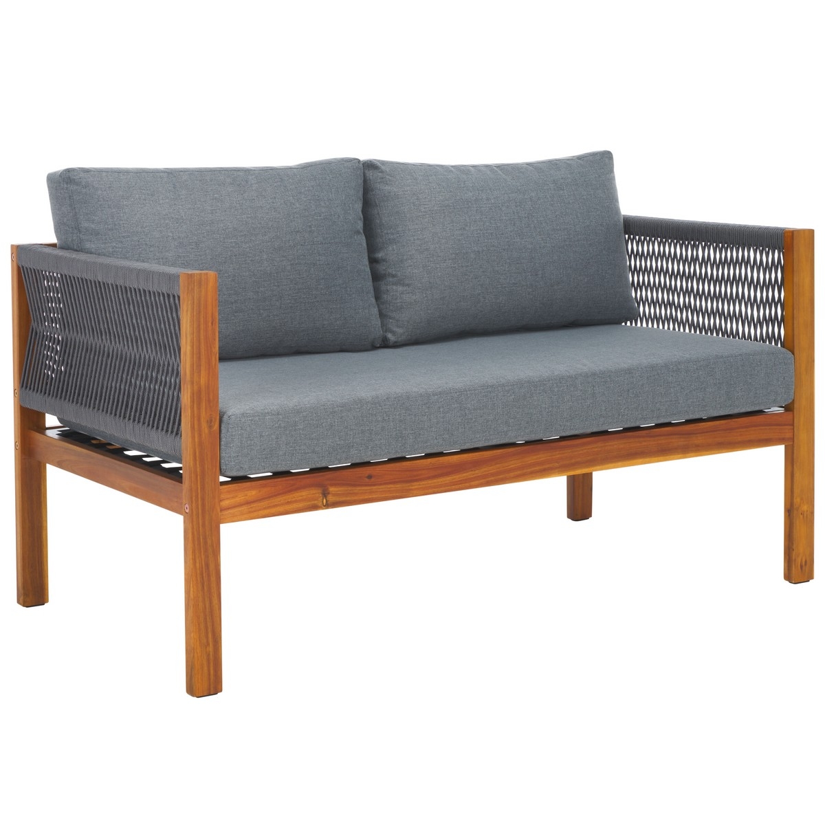 Wilson 4 Pc Living Set - Grey/Grey - Safavieh - Image 4