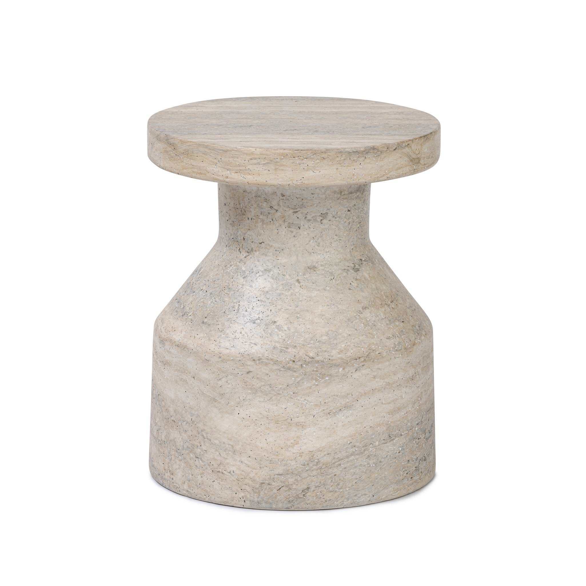 Odeon End Table - Textured Sandy Grey - Image 0