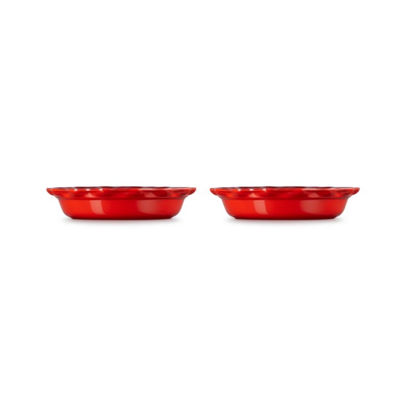 Le Creuset ® Heritage 9" Cerise Pie Dishes, Set of 2 - Image 2