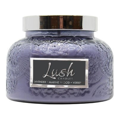 Lush Lavender Marine Wood Verbena Scented Jar Candle - Image 0