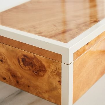 Burl Wood Boxes, Wood Veneer - Image 2