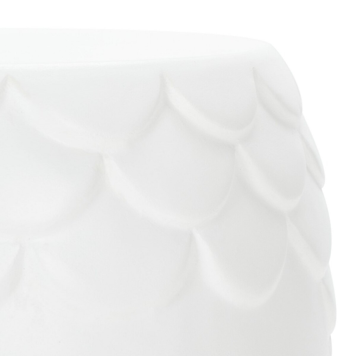 Julyvia Concrete Accent Stool - Ivory - Safavieh - Image 2