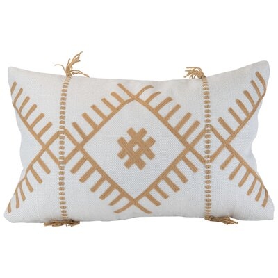 Hand Woven Decorative Outdoor Rectangular Pillow Cover & Insert - Image 0