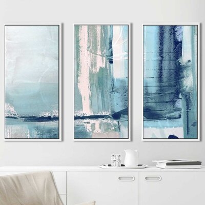 Miss The Sea I Susan Jill - 3 Piece Floater Frame Print on Canvas - Image 0