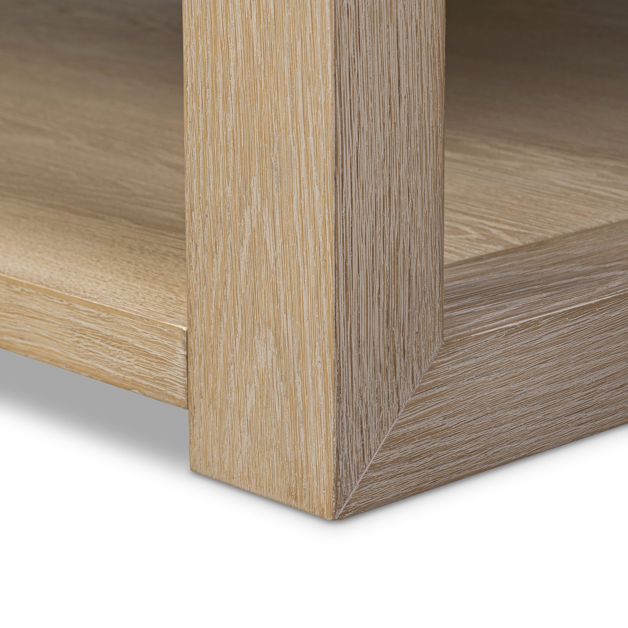 Thomas Square Coffee Table - Bleached Oak Veneer - Image 9