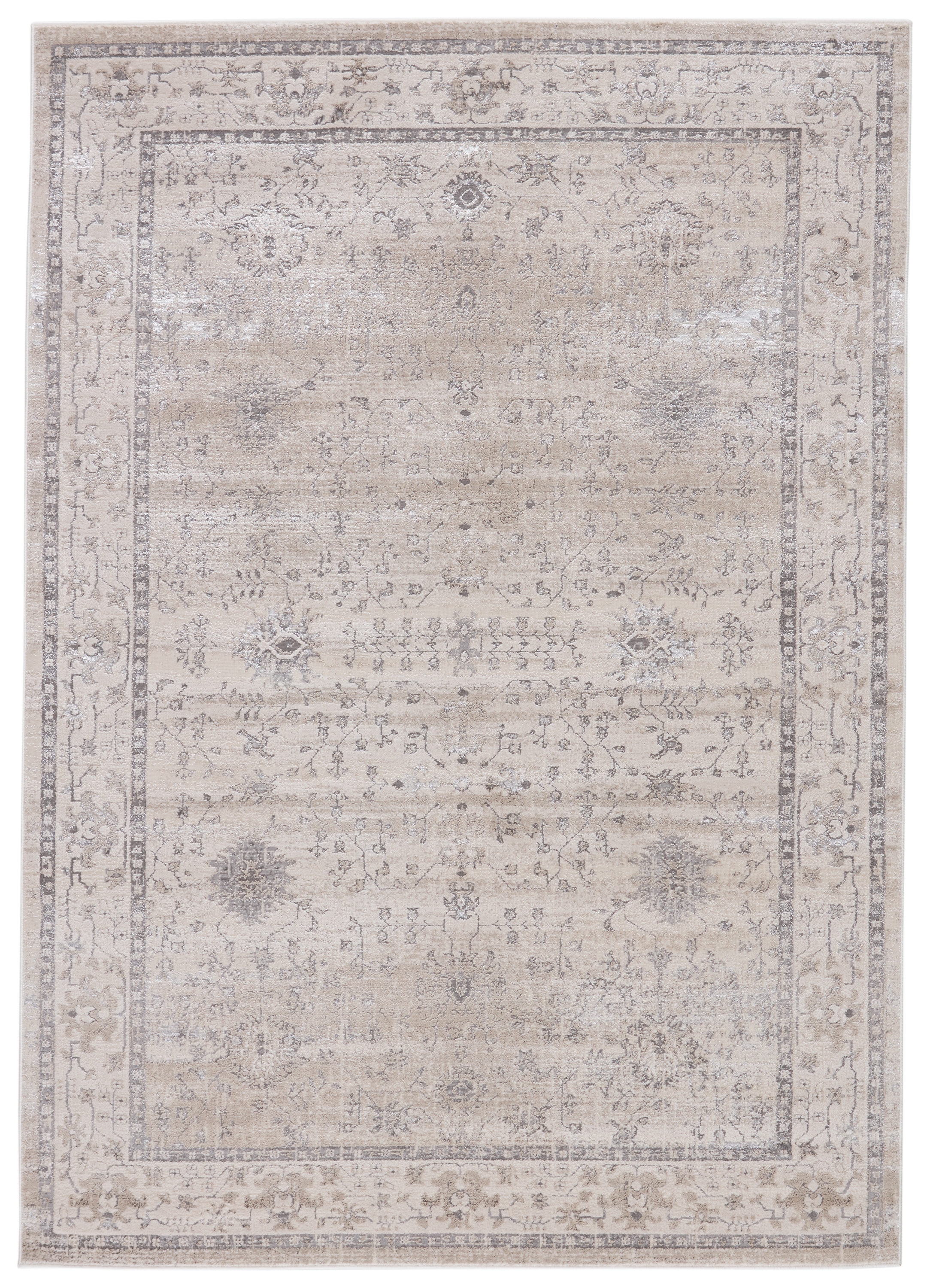 Fawcett Oriental Gray Area Rug (9'6"X13') - Image 1