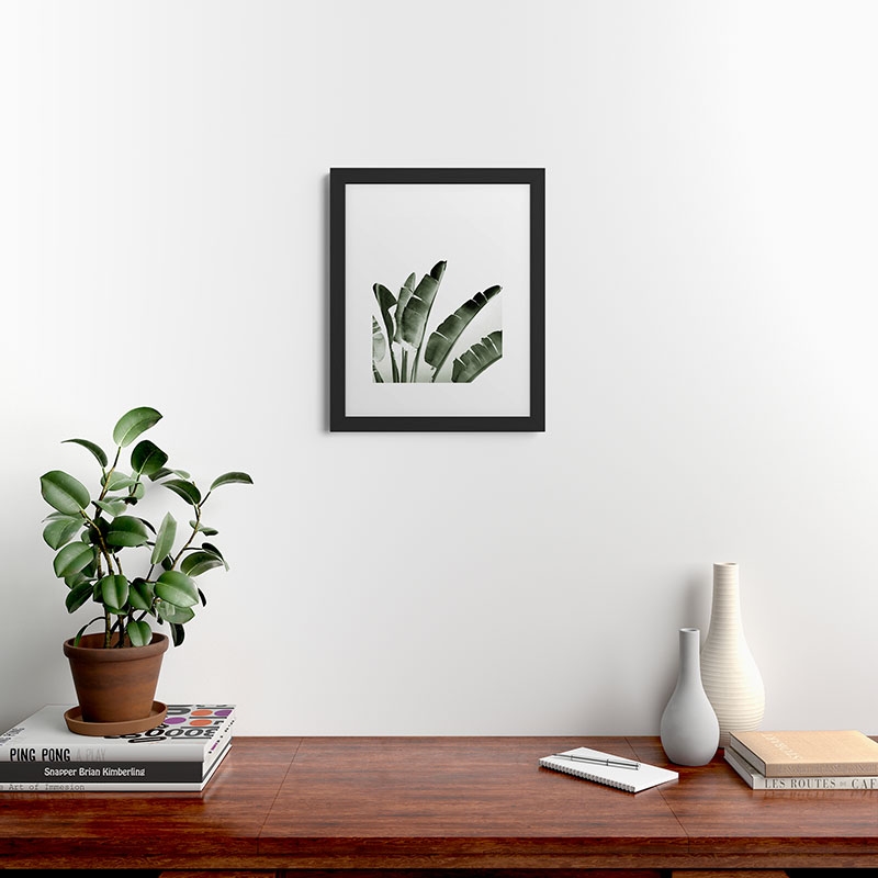 Traveler Palm by Gale Switzer - Framed Art Print Classic Black 16" x 20" - Image 1