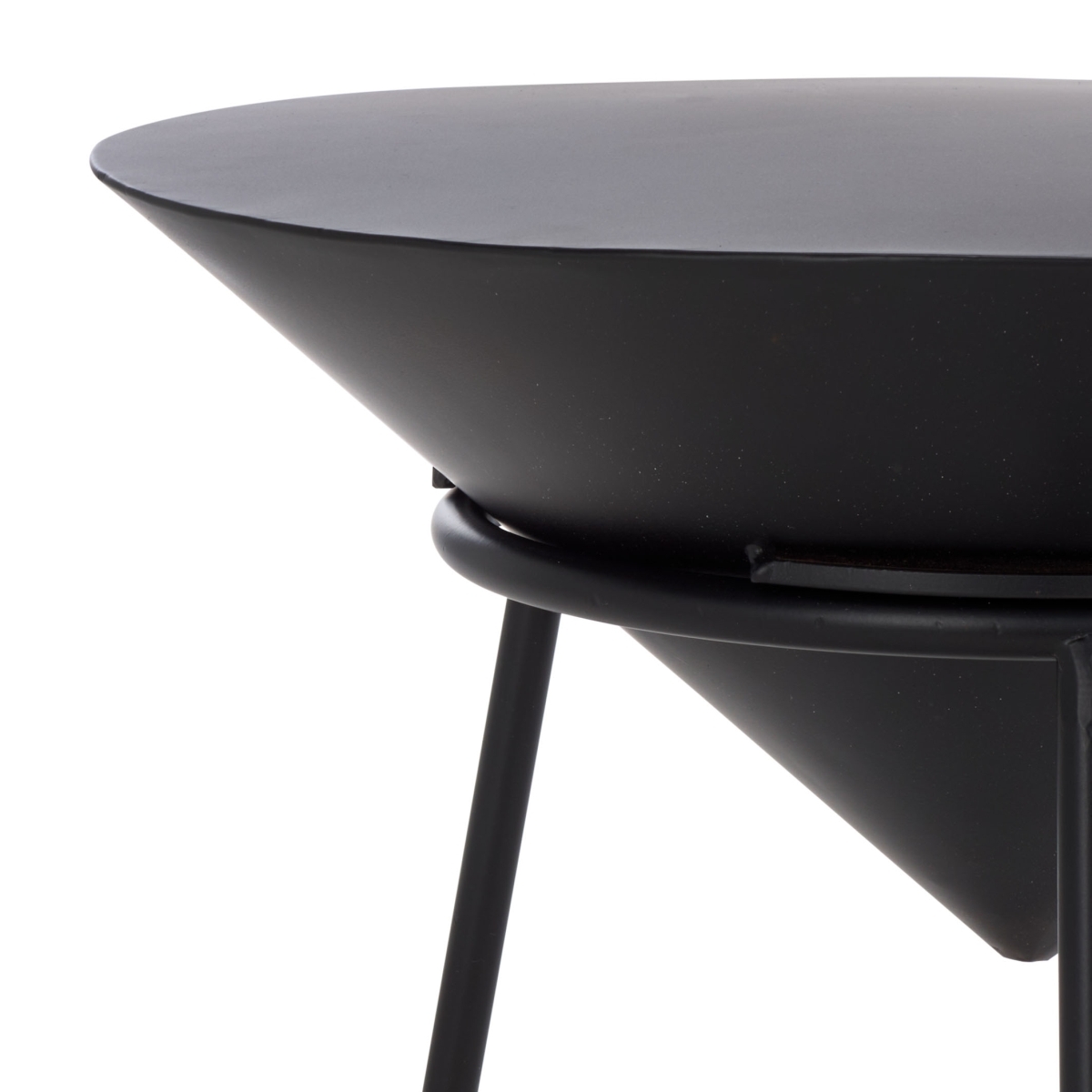 Apuline Side Table - Black - Safavieh - Image 2