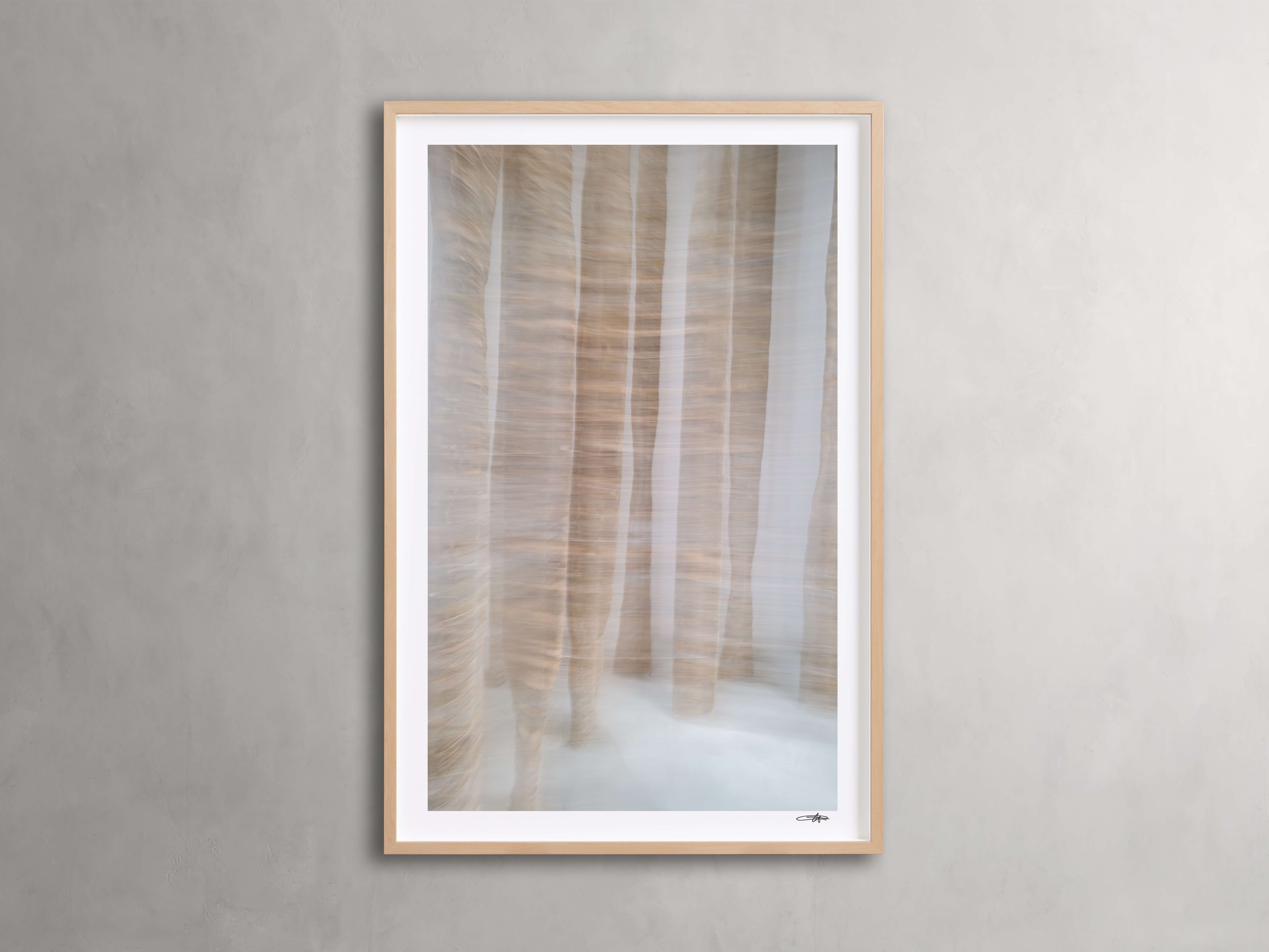 Forest Framed Print in Wood 32" X 48" Natural  I  - Image 0