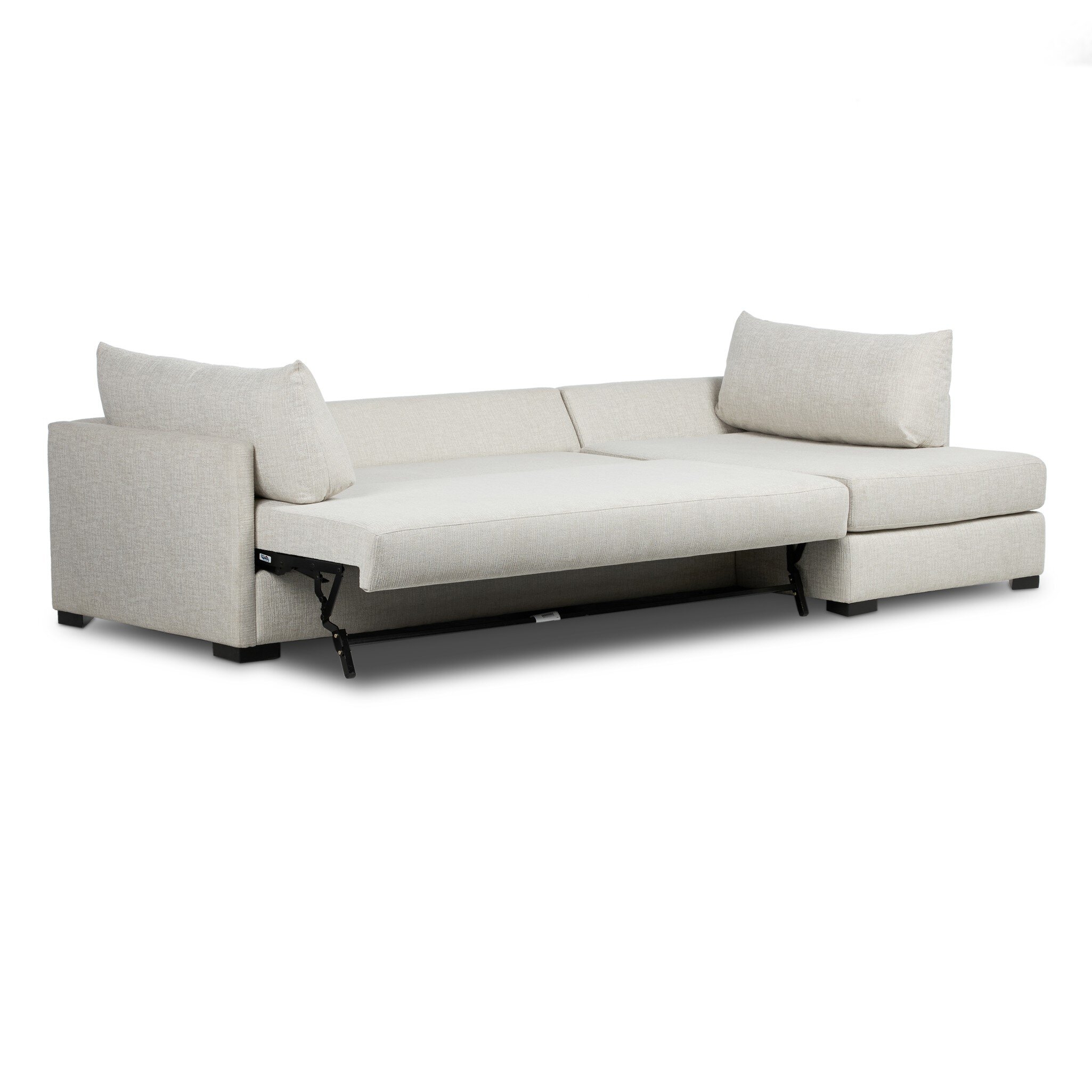 Wickham 2-Piece Sleeper Sectional - Alameda Snow - Image 11