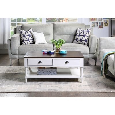 Wisbech Solid Wood Lift Top Coffee Table with Storage - Image 0