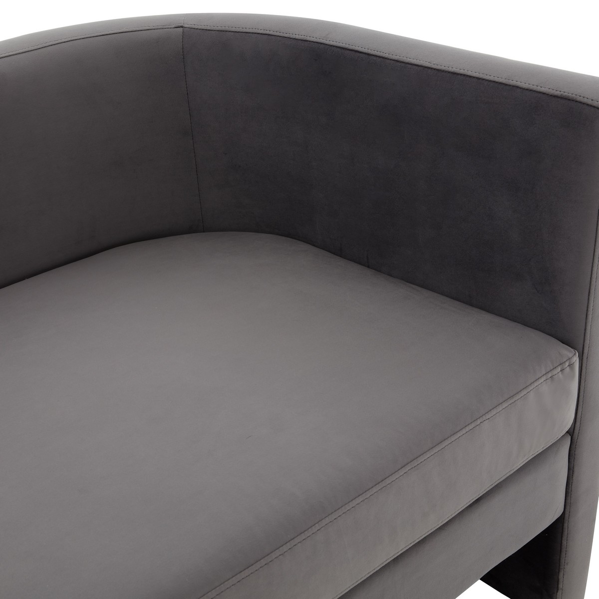 Rosabeth Curved Sofa - Slate Grey - Image 2