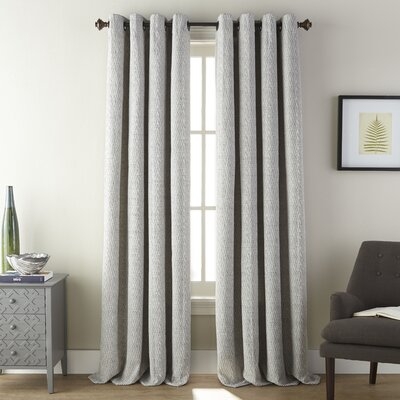 Amelio Semi-Sheer Grommet Single Curtain Panel (Set of 2) - Image 0