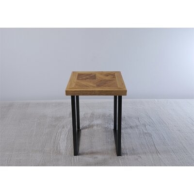 Nokes Side Table With Iron Base - Image 0