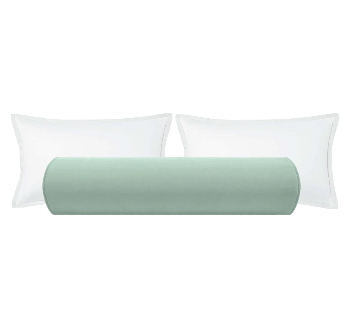 THE BOLSTER :: STUDIO VELVET // SEA BLUE - TWIN // 9" X 24" - Image 0