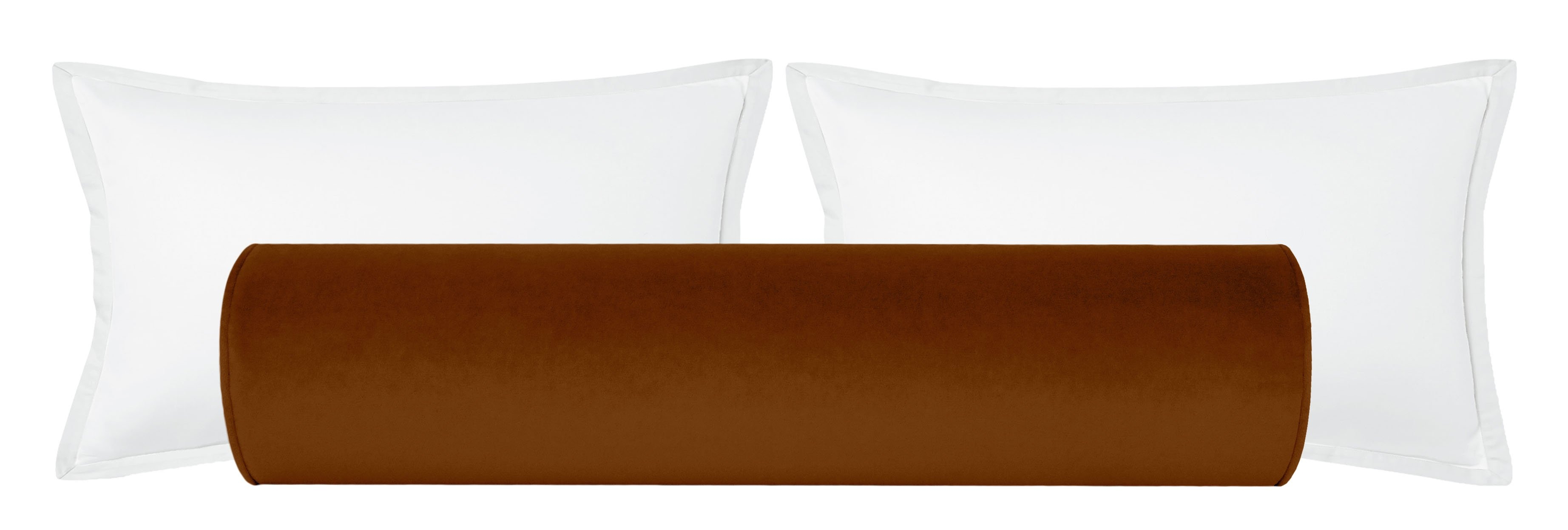 THE BOLSTER :: SOCIETY VELVET // COGNAC - TWIN XL // 9" X 30" - Image 0