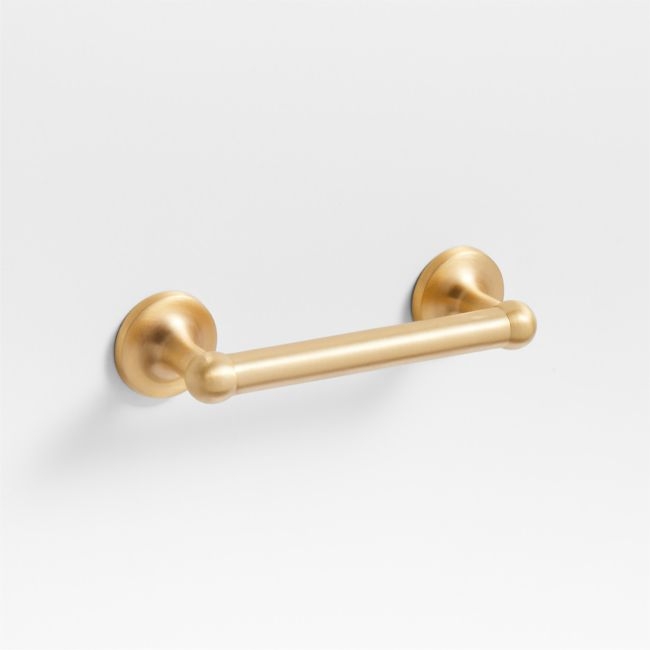 Classic 3" Round Brushed Brass Cabinet Drawer Bar Pull - Image 0