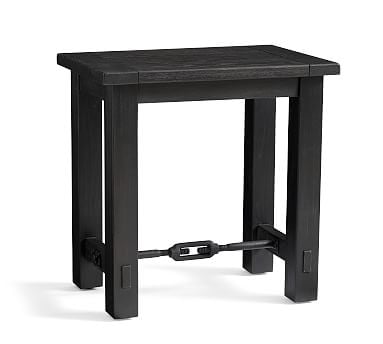 Benchwright Small Space End Table, Blackened Oak - Image 0