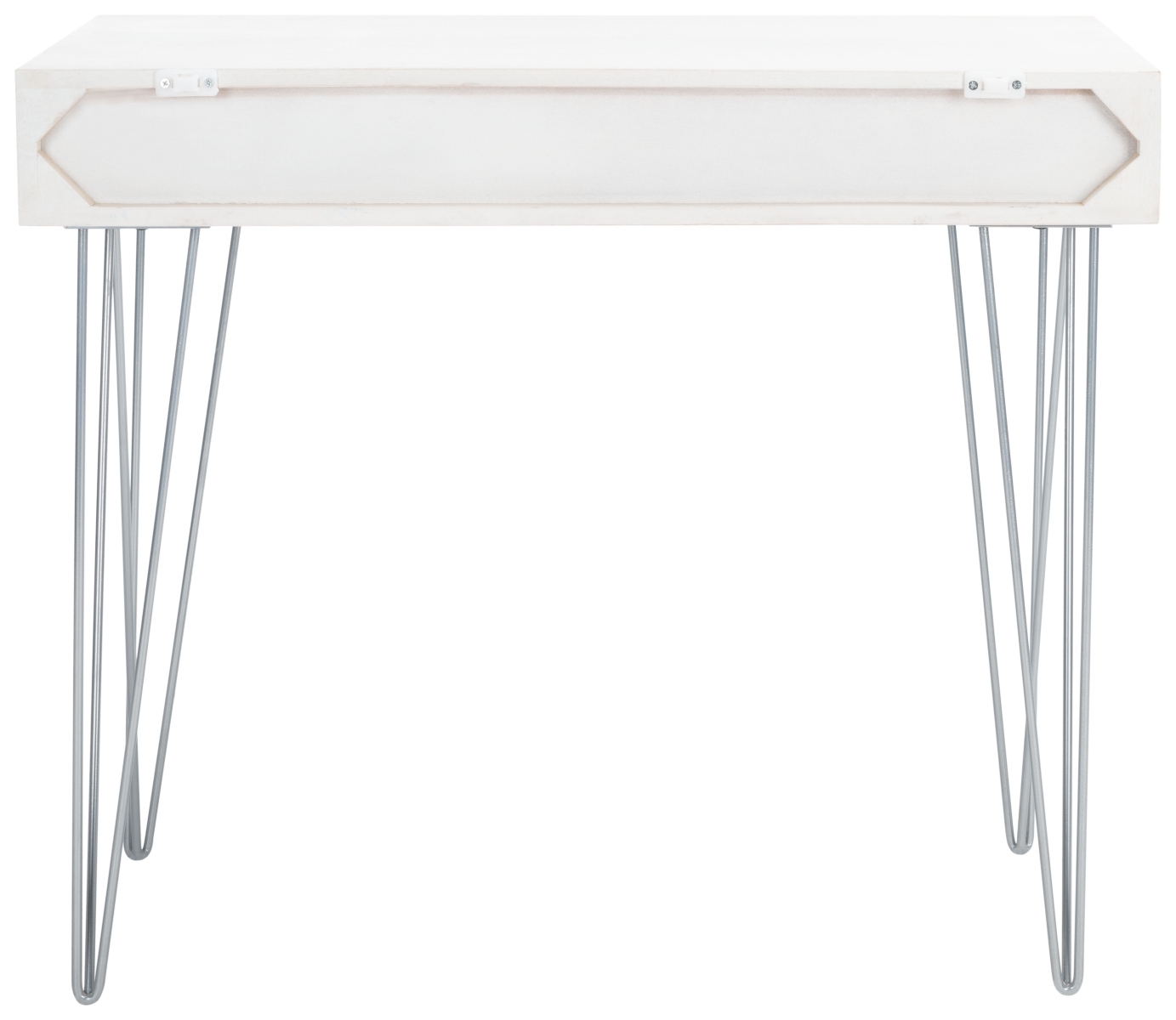 Marigold Desk - White Washed / Silver - Safavieh - Image 7