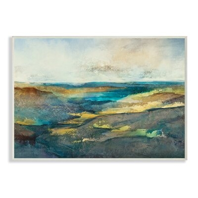 Abstract Nautical Cliff Landscape Blue Green Hills - Image 0