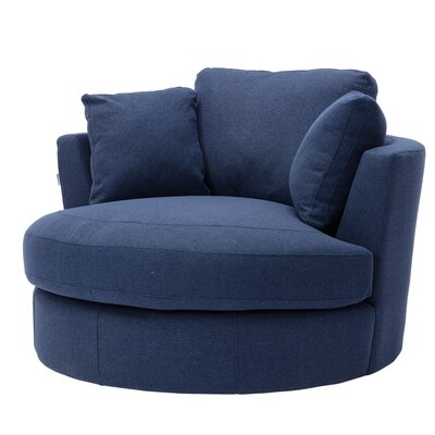 Swivel Accent Chair  Barrel Chair  For Hotel Living Room - Image 0