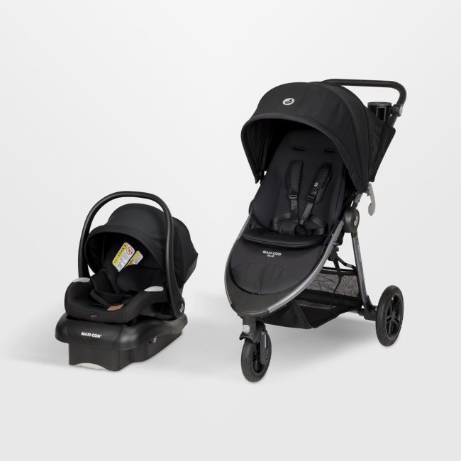 Maxi-Cosi ® Gia XP Luxe Midnight Black 3-Wheel Stroller & Mico ™ Luxe Infant Car Seat Travel System - Image 0