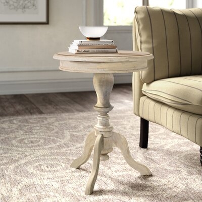 Corsair Solid Wood Pedestal End Table - Image 0