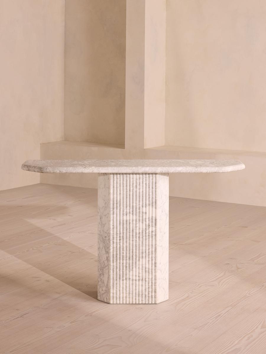Stallone Console Table, Arabescato Faniello Marble - Image 0