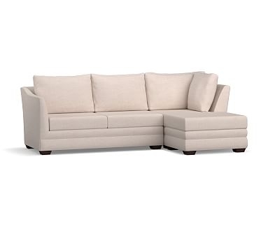 Celeste Upholstered Sofa with Reversible Chaise Sectional, Polyester Wrapped Cushions, Performance Twill Metal Gray - Image 0