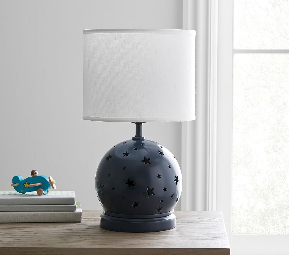 Navy Star Cut Out 3-Way Table Lamp - Image 0