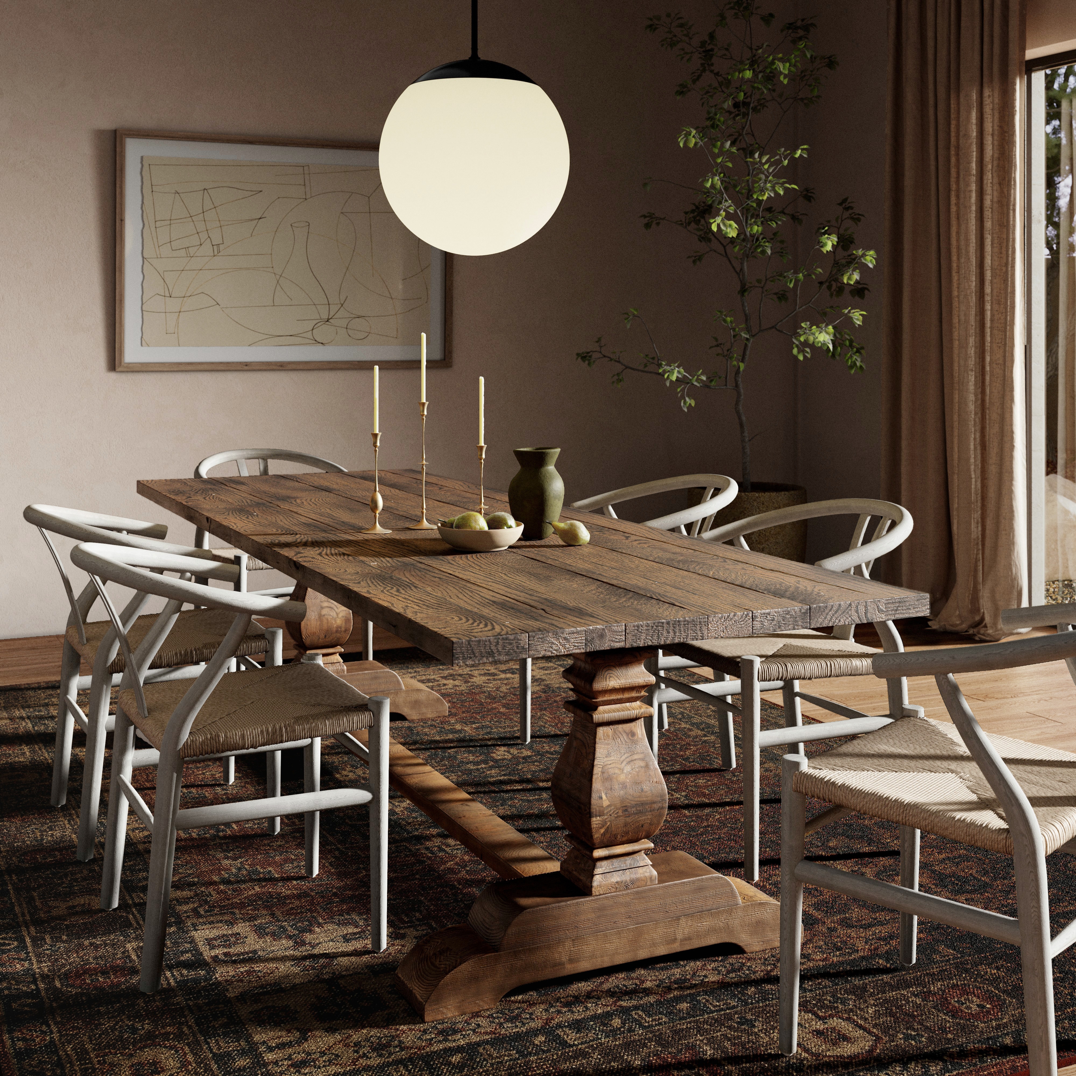 Durham Dining Table 110''-Waxed Blchd Pn - Image 10