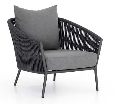 Darley Outdoor Lounge Chair, Charcoal &amp; Bronze - Image 0