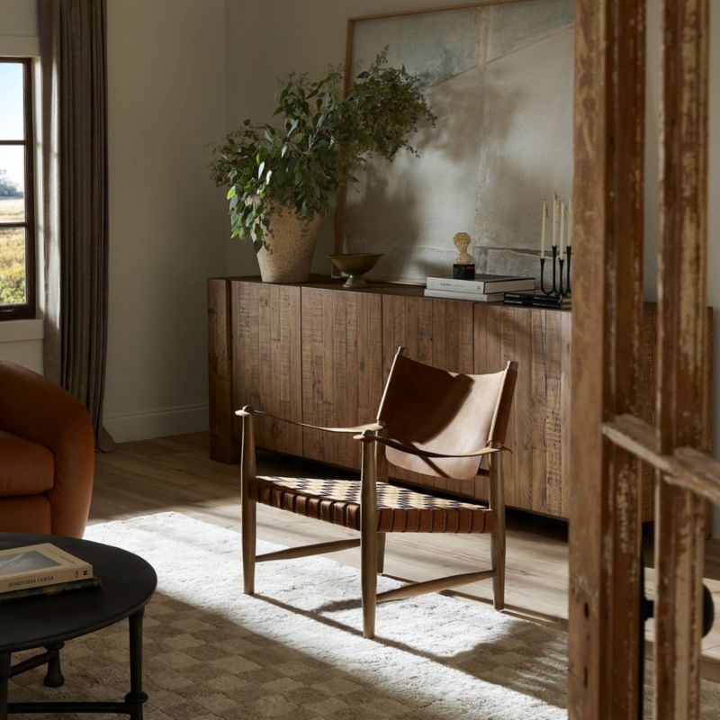 Marek Leather Accent Chair - Image 7