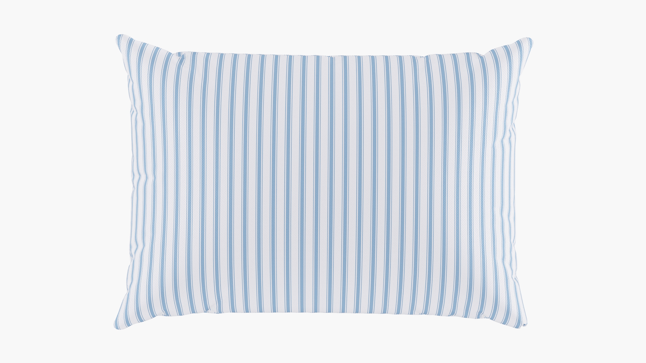 Outdoor 14" x 20" Lumbar Pillow, Cornflower Classic Ticking Stripe, 14" x 20" - Image 0