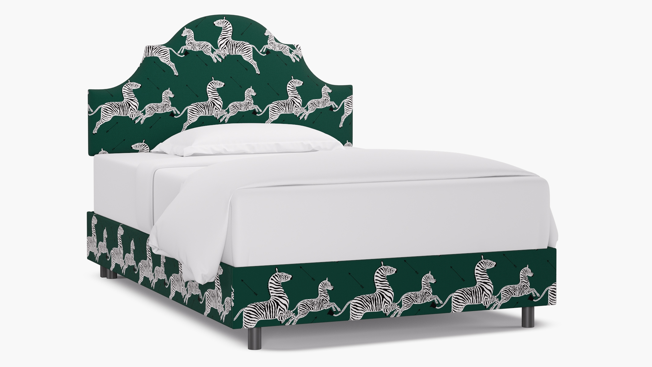 Regency Bed, Emerald Zebra, Full - Image 0
