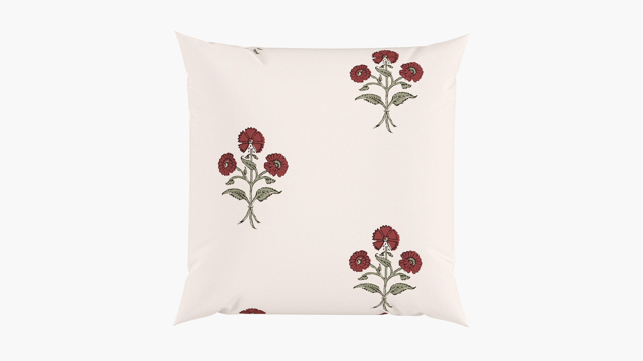 Outdoor 20" Throw Pillow, Red Delphine, 20" x 20" - Image 0