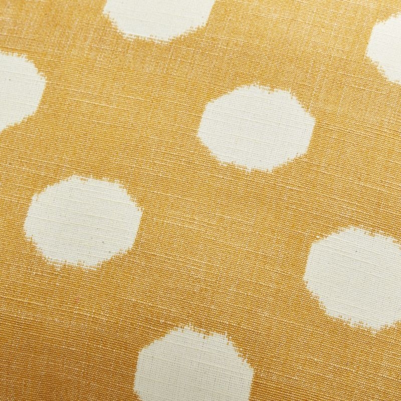 Anellis 20" Golden Yellow Polka Dot Pillow with Down-Alternative Insert - Image 2