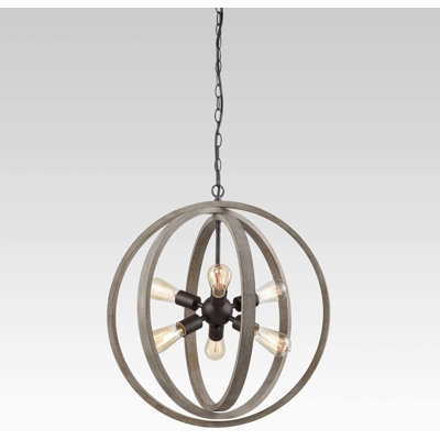 Antique Chandelier Wooden Earth Chandelier - Image 0