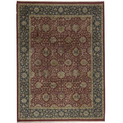 One-of-a-Kind Chantel Hand-Knotted Red/Green 8'11" x 12'1" Area Rug - Image 0